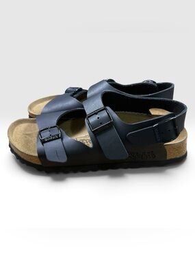 Birkenstock Milano Sandals EU 39 US L8 M6 Black Leather Regular Width